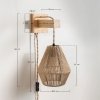 Kinkiet na ścianę lampa boho vintage Kunis do salonu lub sypialni Sklum